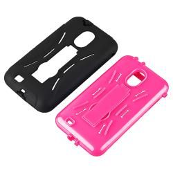 Pink/ Black Hybrid Case with Stand for Samsung Epic 4G Touch D710 BasAcc Cases & Holders