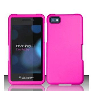Reiko RPC10 BBZ10HPK Slim and Durable Rubberized Protective Case for BlackBerry Z10   Retail Packaging   Hot Pink Cell Phones & Accessories