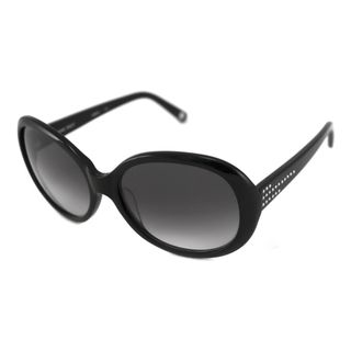 Nine West Womens Nw503s Oval Black/gray Sunglasses