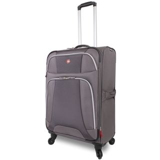 Wenger Monte Leone Grey 24.5 inch Medium Expandable Spinner Upright Suitcase