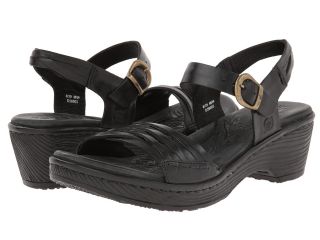 Born Saltona Womens Wedge Shoes (Black)
