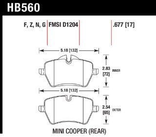 Hawk Performance HB560F.677 HPS Performance Ceramic Brake Pad Automotive
