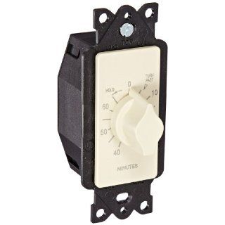 NSI Industries A560MH A Series Springwound Auto Off In Wall Time Switch with Hold, 60 Minute Timer Length, Ivory Twist Timer Switch Ivory
