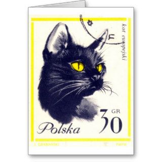 1964 Poland European Cat Postage Stamp Greeting Card