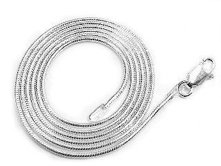 1mm Nickel Free Sterling Silver Italian Snake Chain Necklace 14"(Lengths 14",16",18",20",22",24",30",36") Jewelry