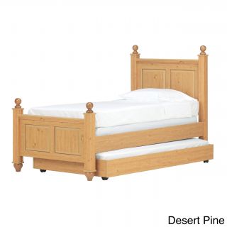 Lang Furniture Twin Size Four Poster Bed Frame Brown Size Twin