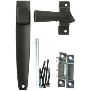 WRIGHT PRODUCTS 3.5 in Aged Bronze Screen Door and Storm Door Push Button Latch