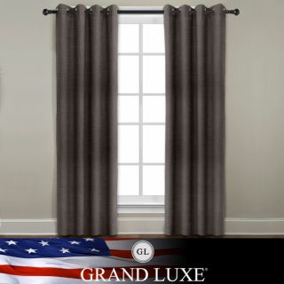 Grand Luxe Java All Linen Gotham Grommet Window Panel