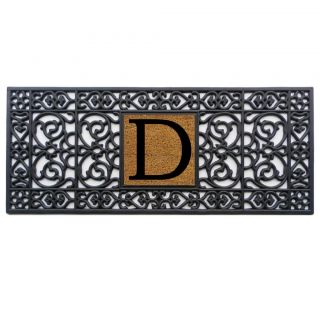 Rubber Monogrammed Doormat (17x41)