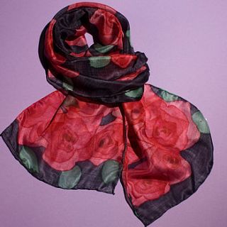 rose silk scarf by joanne eddon (hand painted silk)