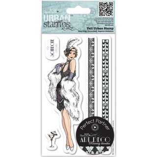 Papermania Art Deco Tall Urban Stamps flapper