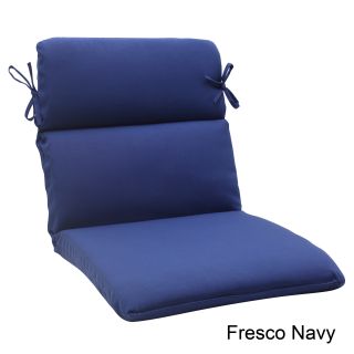 Pillow Perfect Fresco Polyester Rounded Outdoor Chair Cushion