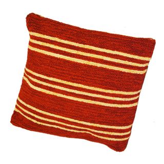 South Beach Red Striped Indoor/ Outdoor Pillow