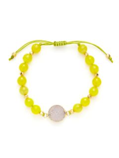 Yellow Chalcedony & Jasper Bracelet by Alanna Bess Jewelry