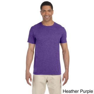 Gildan Mens Softstyle Fashion T shirt Purple Size XXL