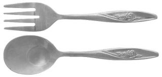 Oneida Lasting Rose (Stainless) 2 Piece Baby Set (BFM2, BSM2)   Stnls, Deluxe, C