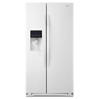 Whirlpool 26.5 cu ft Side by Side Refrigerator with Single Ice Maker (White) ENERGY STAR