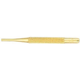 Starrett B565C Brass Drive Pin Punch, 4" Overall Length, 5/8" Pin Length, 1/8" Pin Diameter Hand Tool Pin Punches