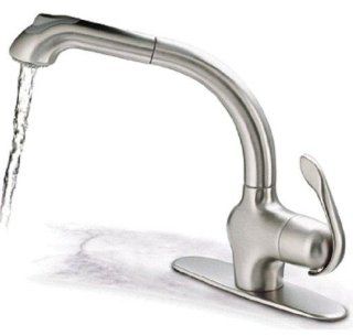 Pegasus USPW566TCLFEX Luxor Pull Out Spray Kitchen Faucet, Brushed Nickel   Touch On Kitchen Sink Faucets  