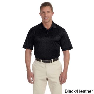 Adidas Golf Adidas Mens Climalite Heathered Polo Shirt Black Size XXL