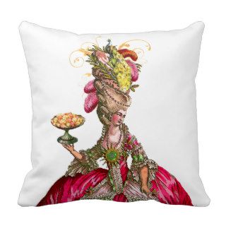 Marie Antoinette with Cakes and Peacock Pillows