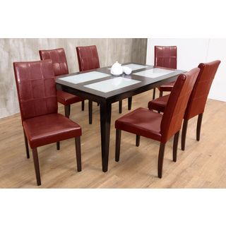 Warehouse Of Tiffany Warehouse Of Tiffany Red Bass 7 piece Dining Set Red Size 7 Piece Sets