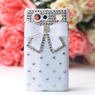 Black Bow Bowknot Bling Diamond Hard Back Case Cover For Samsung I9070 GALAXY S ADVANCE Phone Cell Phones & Accessories