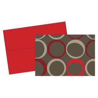 Colored Rings Thank You Note Cards