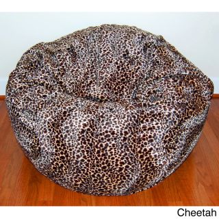 Faux Animal Fur Washable 36 inch Bean Bag Chair