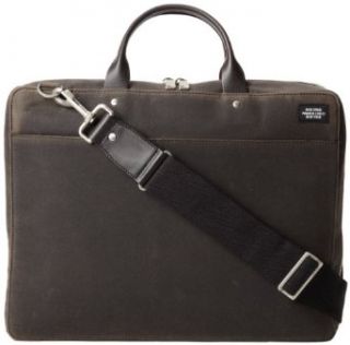 Jack Spade Men's Waxwear Laptop Case, Chocolate, One Size Messenger Bags Clothing