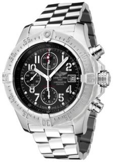Breitling A1338012/B975  Watches,Mens Aeromarine Automatic Chronograph Volcano Black Dial Stainless Steel, Chronograph Breitling Automatic Watches