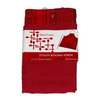 Red Betty Crocker Kitchen Apron Utility Cooking  