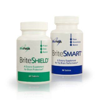 BriteSMART & BriteSHIELD   Best Brain Health Supplements Health & Personal Care