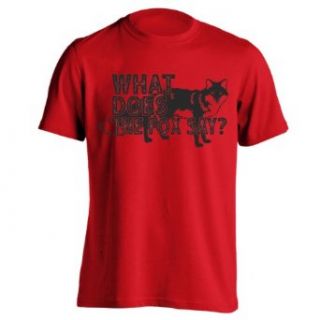 USA Screen Print Direct Men's What Does the Fox Say? Hip T Shirt at  Mens Clothing store