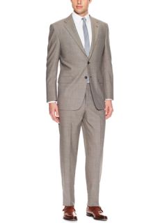 Wool Birds Eye Suit by Hickey Freeman