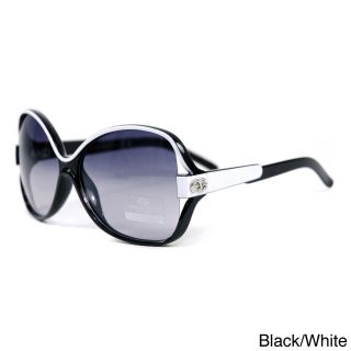 Anais Gvani Womens Two tone Chic Open Sunglasses