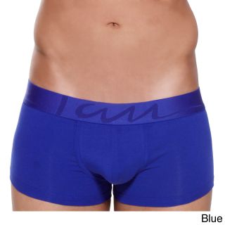 Rounderwear Mens Solid Padded Trunks Blue Size S