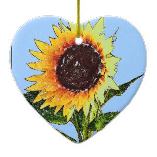 Painted Sunflower Ornament