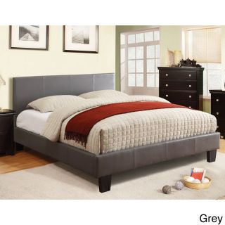 Furniture Of America Kutty Modern Twin Size Padded Leatherette Platform Bed
