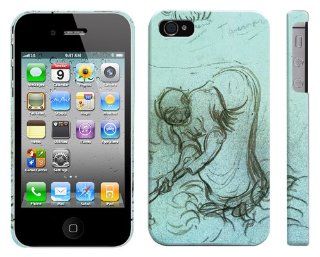 iPhone 4 / 4S Case Sketch of Two Women, Vincent Van Gogh, 1890 Cell Phone Cover Cell Phones & Accessories