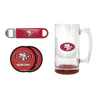 San Francisco 49ers 25oz. Elite Mega Mug, Bottle Opener & Coasters Set  49ers Beer Mug Gift Set  Other Products  