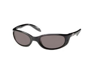 Costa Del Mar Stringer Sunglasses Shiny Black Frame with 580 Silver Mirror Lens Shoes