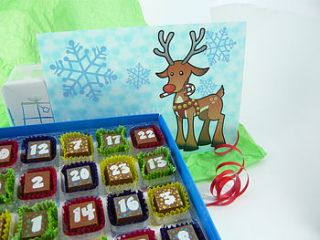 3 d chocolate reindeer advent calendar by chocolate by cocoapod chocolate