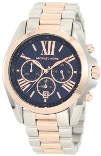 Michael Kors   Mid Size Bradshaw Chronograph Watch, Silver Color/Rose Golden   MK5606 Michael Kors Watches