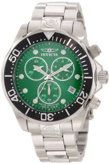 Invicta Men's 11487 Pro Diver Chronograph Green Dial Stainless Steel Watch Invicta Watches
