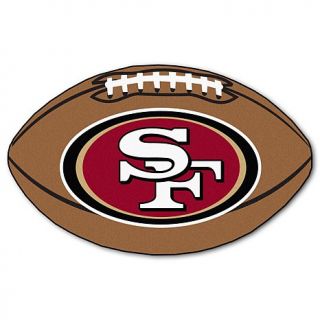 NFL Football Shaped Team Logo Mat   49ers