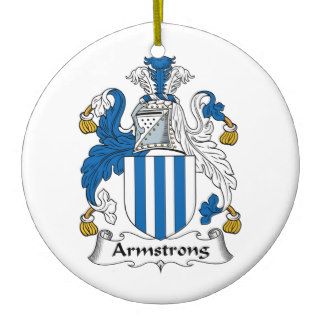 Armstrong Family Crest Christmas Tree Ornament