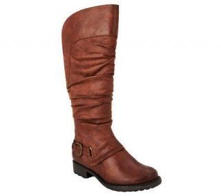 BareTraps Sheridan Tall Shaft Boots w/Ruching & Gore Detail —