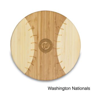 Mlb National League Homerun  Bamboo Round Cutting Board