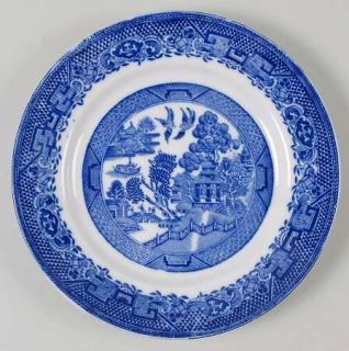 John Steventon Willow Blue (Smooth) Bread & Butter Plate, Fine China Dinnerware